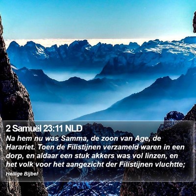 2 Samuël 23:11 NLD Bible Verse Image
