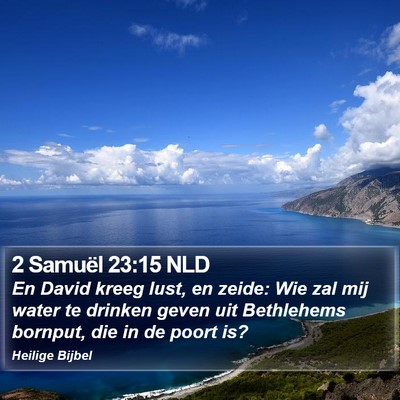 2 Samuël 23:15 NLD Bible Verse Image