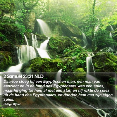 2 Samuël 23:21 NLD Bible Verse Image
