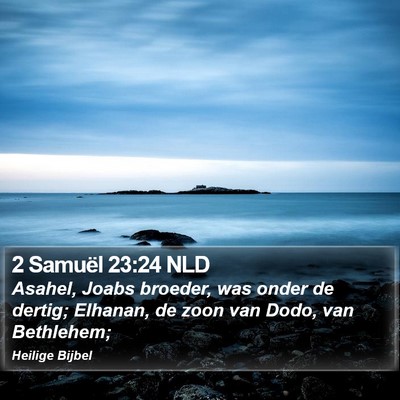 2 Samuël 23:24 NLD Bible Verse Image