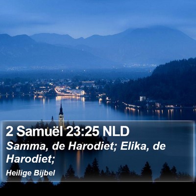 2 Samuël 23:25 NLD Bible Verse Image