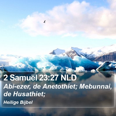 2 Samuël 23:27 NLD Bible Verse Image