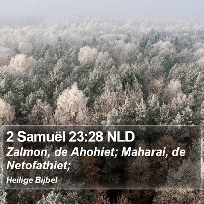 2 Samuël 23:28 NLD Bible Verse Image