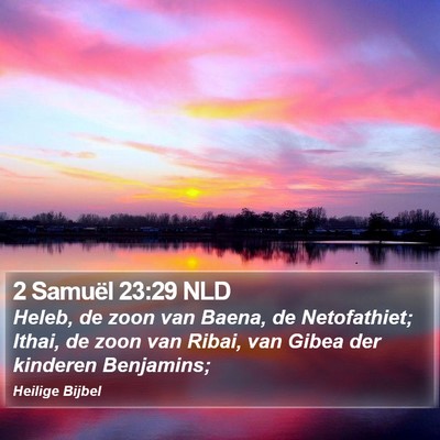 2 Samuël 23:29 NLD Bible Verse Image