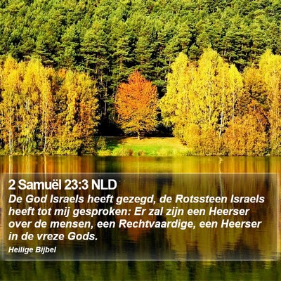 2 Samuël 23:3 NLD Bible Verse Image
