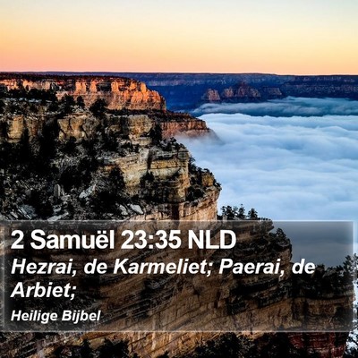 2 Samuël 23:35 NLD Bible Verse Image