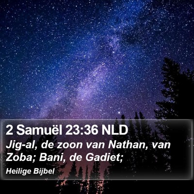2 Samuël 23:36 NLD Bible Verse Image