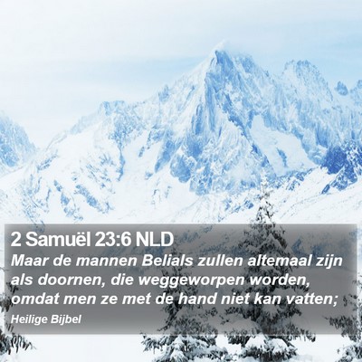 2 Samuël 23:6 NLD Bible Verse Image