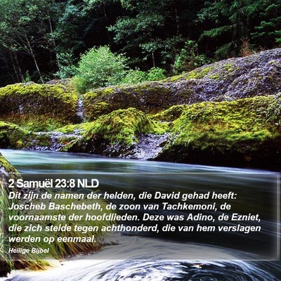 2 Samuël 23:8 NLD Bible Verse Image