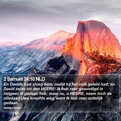 2 Samuël 24:10 NLD Bible Verse Image