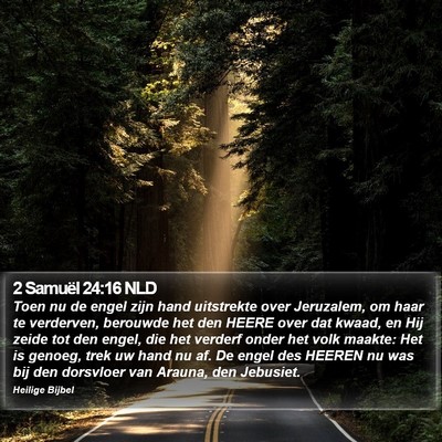 2 Samuël 24:16 NLD Bible Verse Image