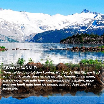 2 Samuël 24:3 NLD Bible Verse Image