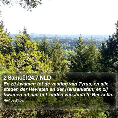2 Samuël 24:7 NLD Bible Verse Image