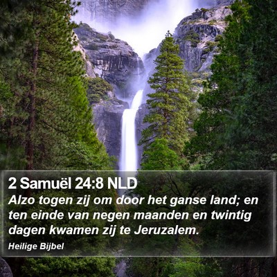 2 Samuël 24:8 NLD Bible Verse Image