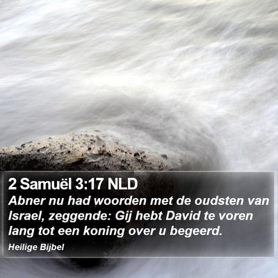 2 Samuël 3:17 NLD Bible Verse Image