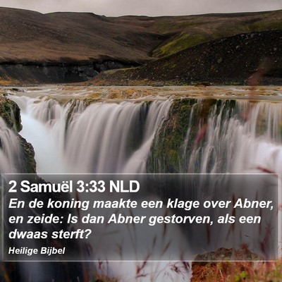 2 Samuël 3:33 NLD Bible Verse Image