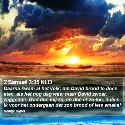 2 Samuël 3:35 NLD Bible Verse Image