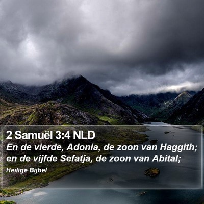 2 Samuël 3:4 NLD Bible Verse Image