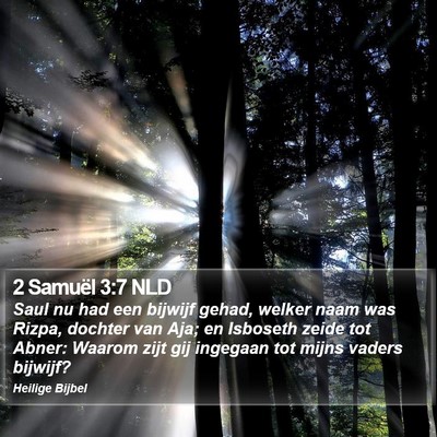 2 Samuël 3:7 NLD Bible Verse Image
