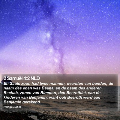 2 Samuël 4:2 NLD Bible Verse Image