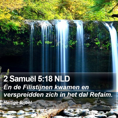 2 Samuël 5:18 NLD Bible Verse Image