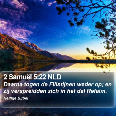 2 Samuël 5:22 NLD Bible Verse Image
