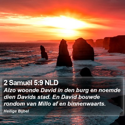 2 Samuël 5:9 NLD Bible Verse Image