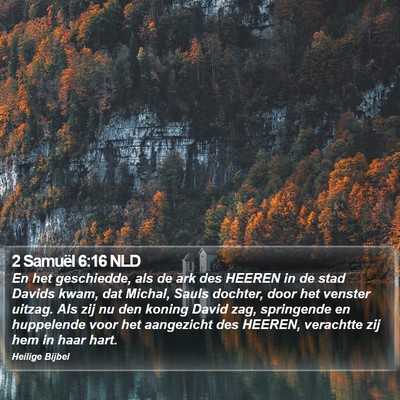 2 Samuël 6:16 NLD Bible Verse Image