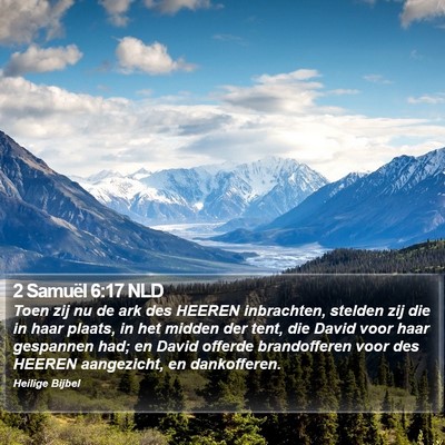 2 Samuël 6:17 NLD Bible Verse Image
