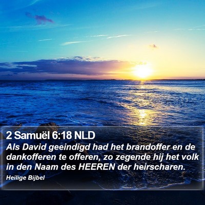2 Samuël 6:18 NLD Bible Verse Image