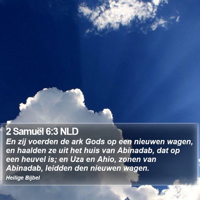 2 Samuël 6:3 NLD Bible Verse Image