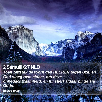 2 Samuël 6:7 NLD Bible Verse Image