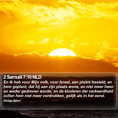 2 Samuël 7:10 NLD Bible Verse Image