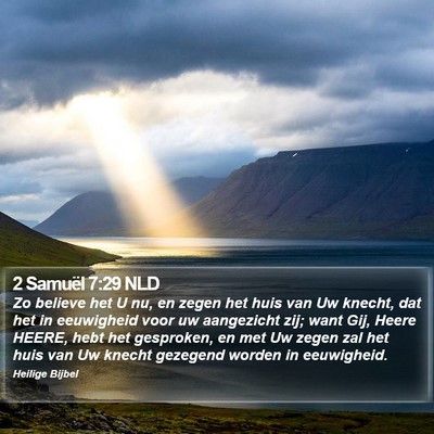2 Samuël 7:29 NLD Bible Verse Image