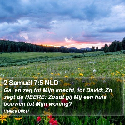 2 Samuël 7:5 NLD Bible Verse Image