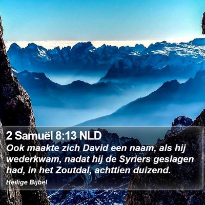 2 Samuël 8:13 NLD Bible Verse Image