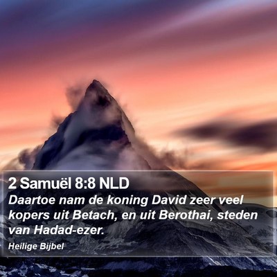 2 Samuël 8:8 NLD Bible Verse Image