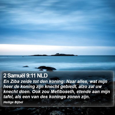 2 Samuël 9:11 NLD Bible Verse Image