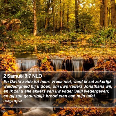 2 Samuël 9:7 NLD Bible Verse Image