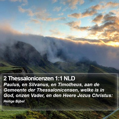 2 Thessalonicenzen 1:1 NLD Bible Verse Image