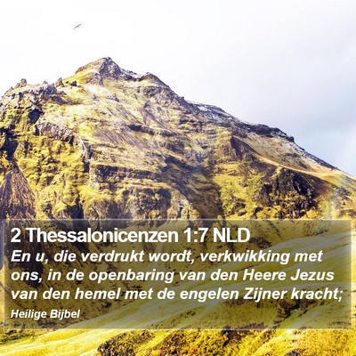 2 Thessalonicenzen 1:7 NLD Bible Verse Image
