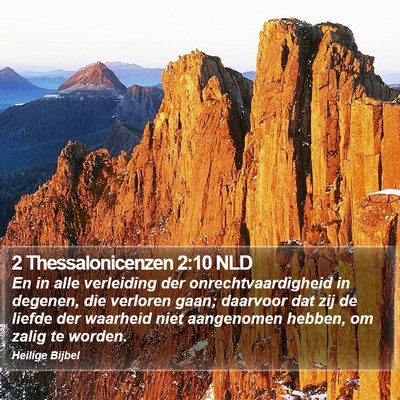 2 Thessalonicenzen 2:10 NLD Bible Verse Image