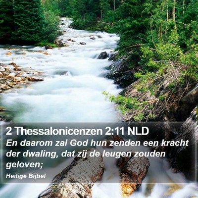 2 Thessalonicenzen 2:11 NLD Bible Verse Image