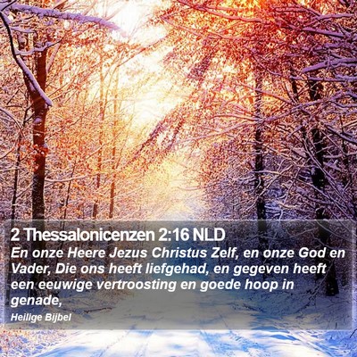 2 Thessalonicenzen 2:16 NLD Bible Verse Image