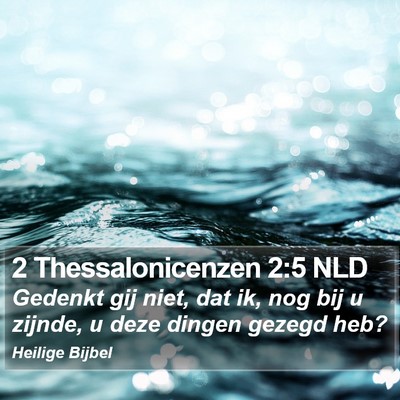 2 Thessalonicenzen 2:5 NLD Bible Verse Image