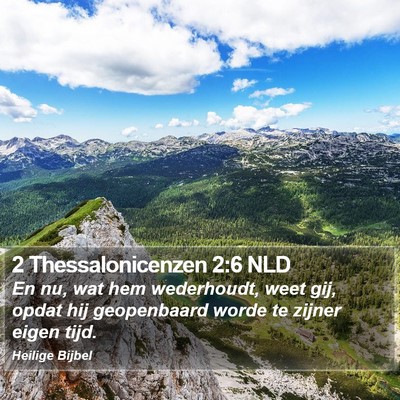 2 Thessalonicenzen 2:6 NLD Bible Verse Image