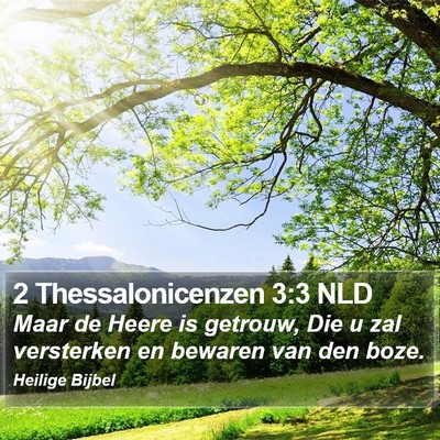 2 Thessalonicenzen 3:3 NLD Bible Verse Image