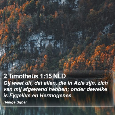 2 Timotheüs 1:15 NLD Bible Verse Image