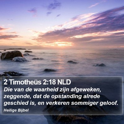 2 Timotheüs 2:18 NLD Bible Verse Image