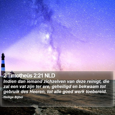 2 Timotheüs 2:21 NLD Bible Verse Image